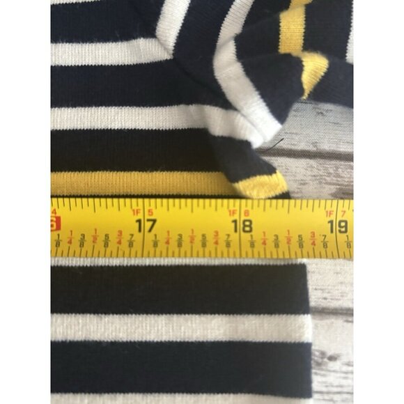 TALBOTS Petite Authentic Talbots Shirt Brigitte Blue Green Stripes Thick Cotton - Picture 6 of 9